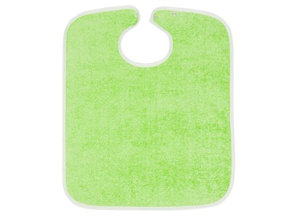 Image sur Bavoir en tissu éponge avec bouton-poussoir - Vert